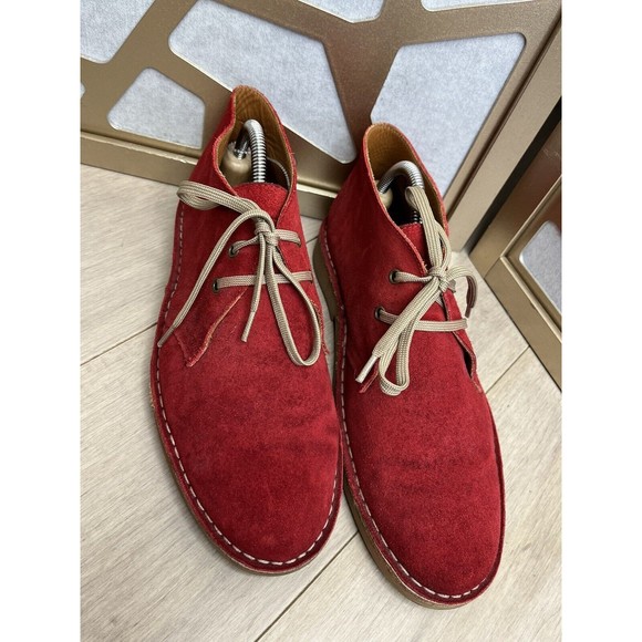 Hunter Twickenham suede leather shoes Men 8 Women 9.5 Eu 41 Ankle chukka Boots